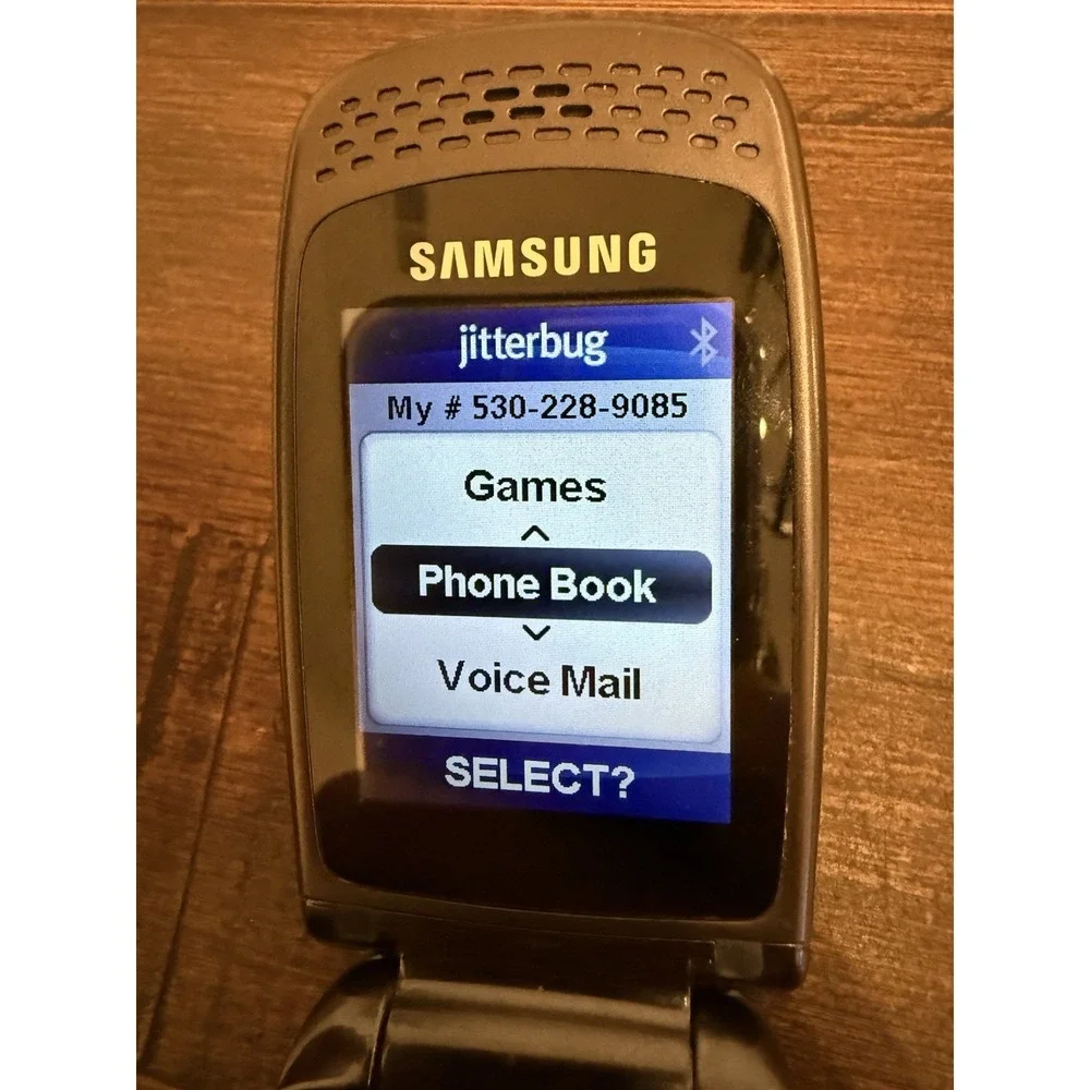 Samsung Jitterbug Plus SCH-R220 - Blue Flip Phone - Greatcall